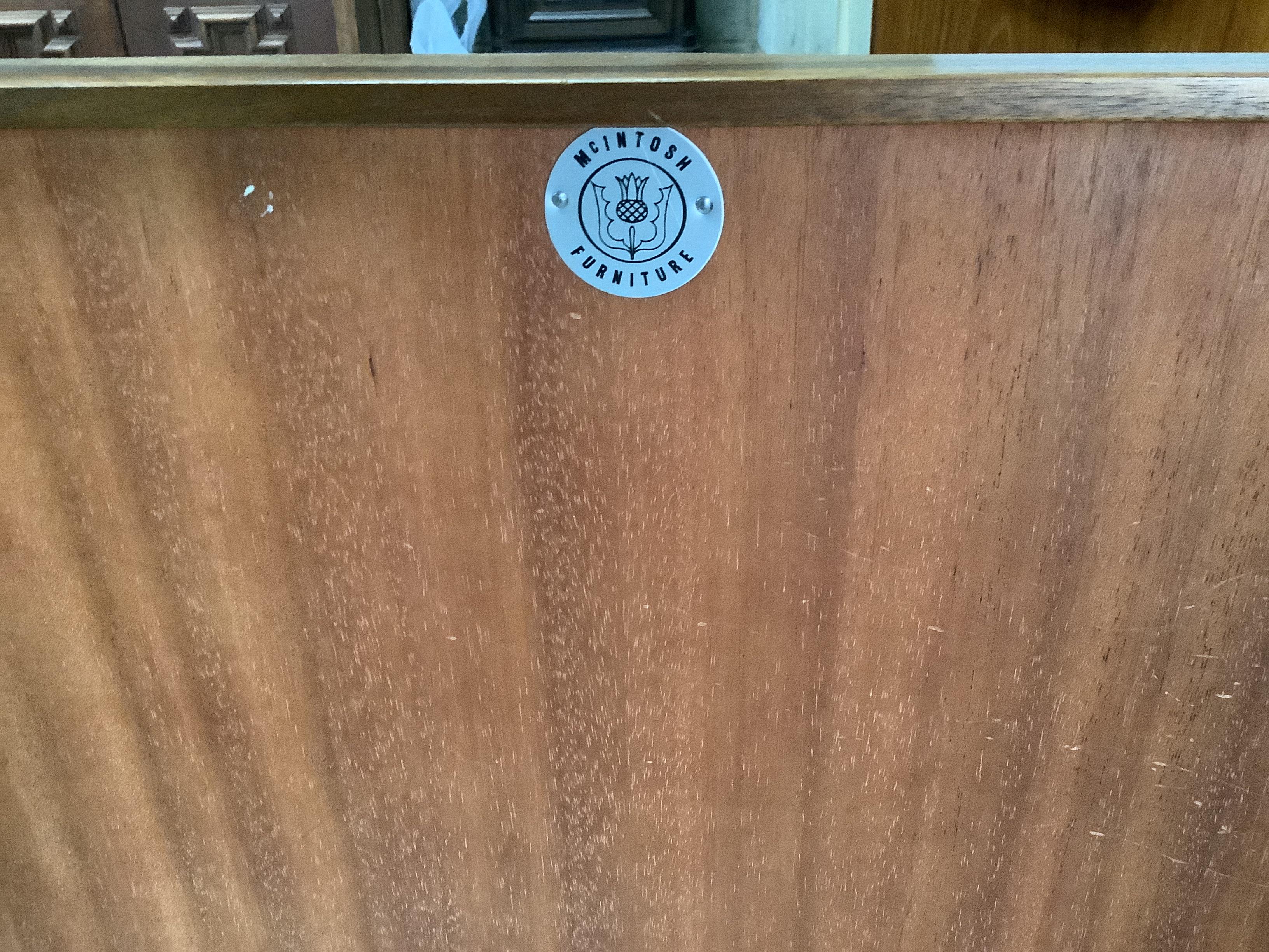 A McIntosh teak Dunvegan sideboard, width 201cm, depth 48cm, height 76cm
